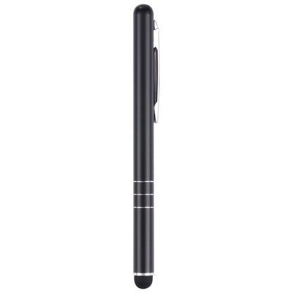 Universal three-ring phone writing pen, black with side clip