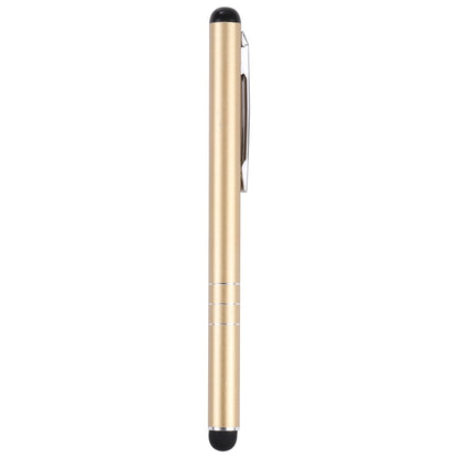 Universal three-ring phone writing pen, gold with side clip