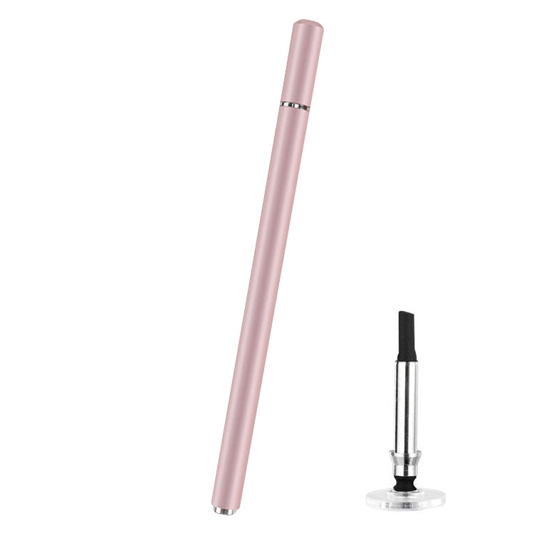 Rose capacitive stylus pen with magnetic cap and spare nib