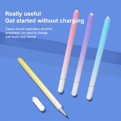 Set of colorful capacitive stylus pens with magnetic caps and spare nibs