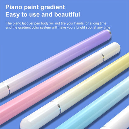 Gradient colored capacitive stylus pens with magnetic caps