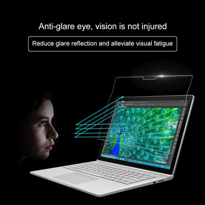 Tempered glass screen protector film for Surface Book 13.5, anti-glare vision protection