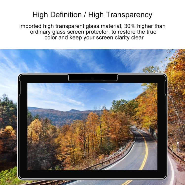 High-transparency tempered glass screen protector for 10-inch Surface Go with clear display