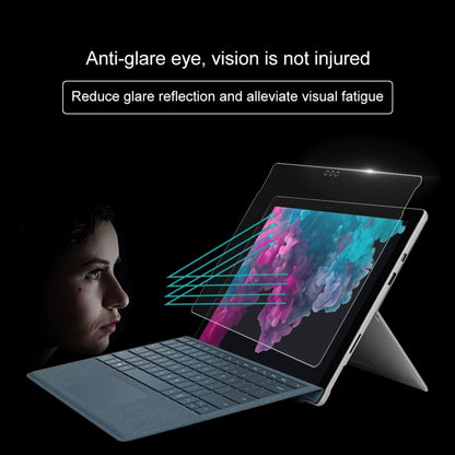 Anti-glare tempered glass screen protector film reducing screen reflections