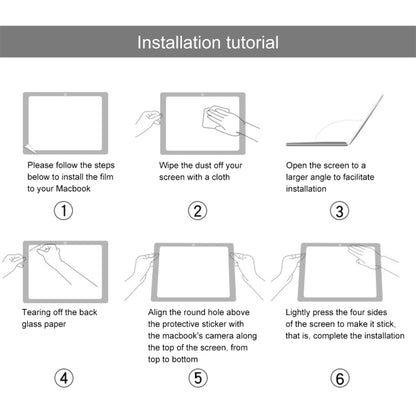 Installation tutorial diagram for tempered glass screen protector
