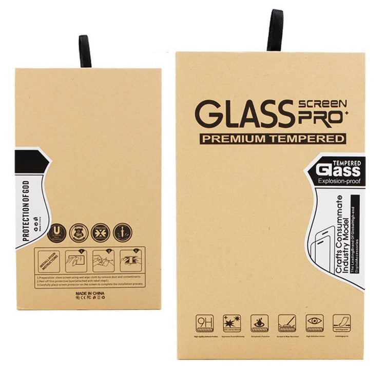Premium tempered glass screen protector package for laptop display