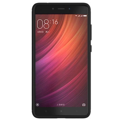 Black TPU protective phone case with raised edges and camera cutout, front view