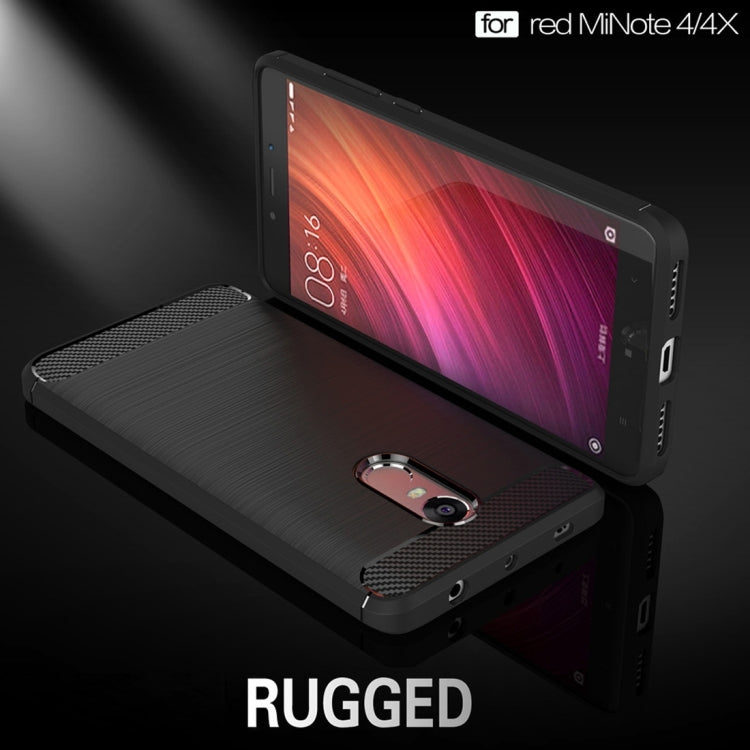 Shockproof phone case with carbon-fiber texture and rugged profile, side and back views