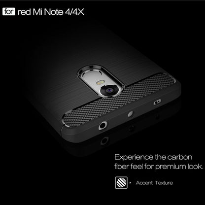 Rugged black TPU phone case with carbon-fiber accent strip and camera opening