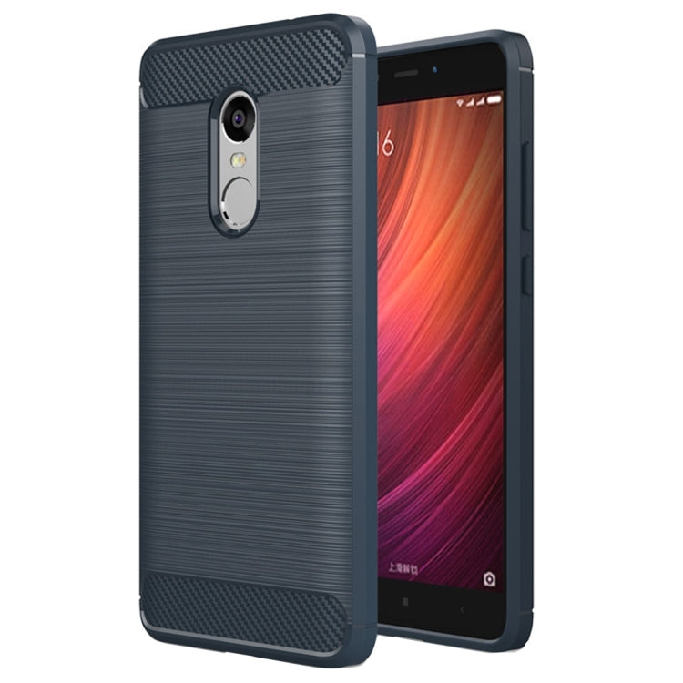 Black brushed TPU phone case with carbon-fiber texture, front and back views