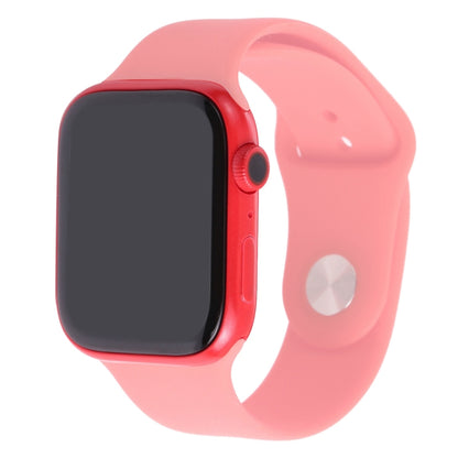 Black watch dummy with blank screen and red silicone strap