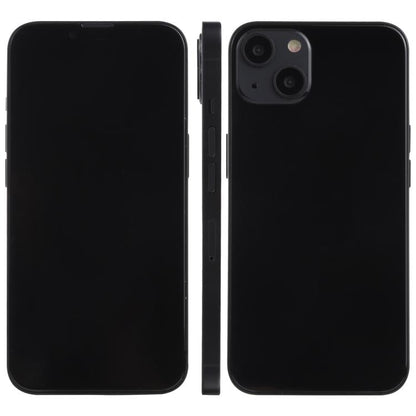 Black dummy iPhone display model, front and back with camera openings