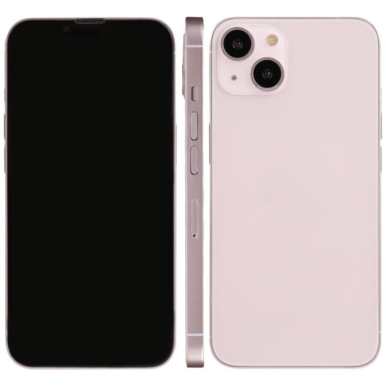 Black and pink dummy iPhone display model, front and back views