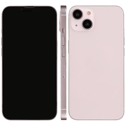 Black and pink dummy iPhone display model, front and back views