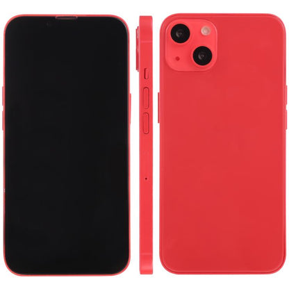 iPhone 13 dummy display model with black screen, red back, front and rear views