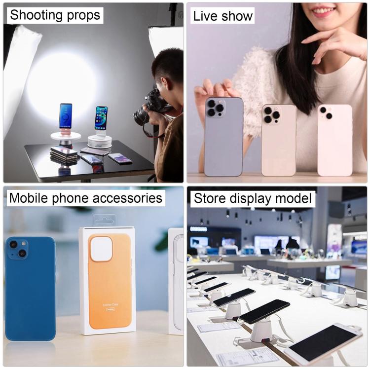 Phone display dummy model set with mobile phone accessories on display