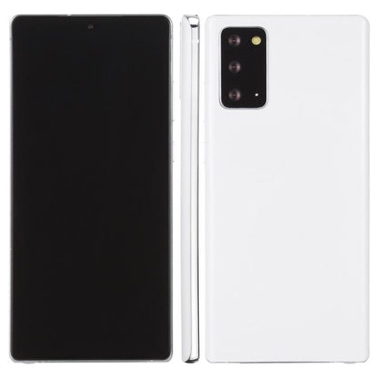 Dummy smartphone display model set: black and white backs with camera modules.