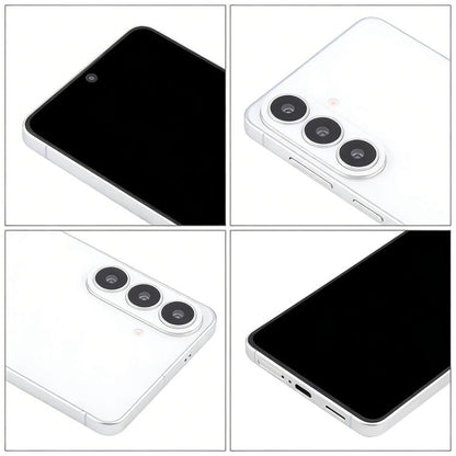 Samsung Galaxy S26 5G dummy display phone set, black screen and white back camera close-ups