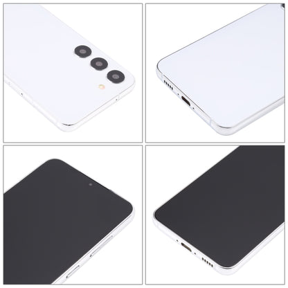 Samsung Galaxy S23 dummy display model in white, shown from front and angled views.