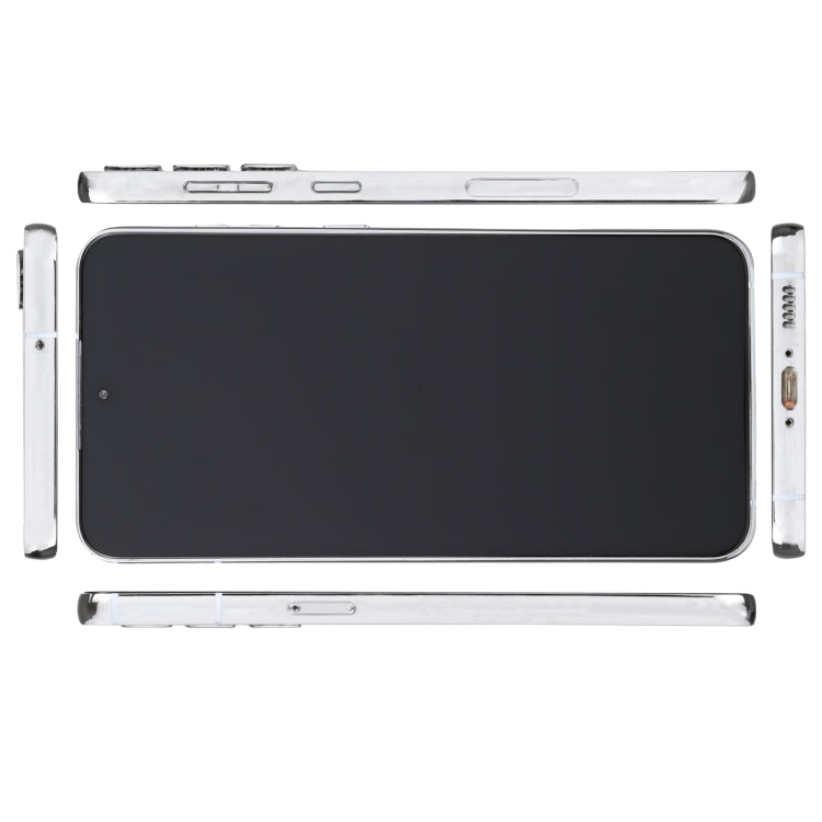 Dummy smartphone showing top and side frames with power and volume button openings