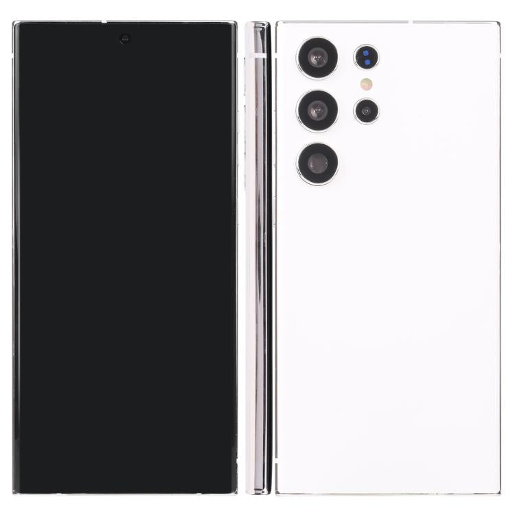 Samsung Galaxy S23 Ultra fake dummy display phone, black front with white back panel