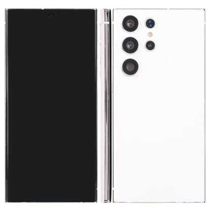 Samsung Galaxy S23 Ultra fake dummy display phone, black front with white back panel