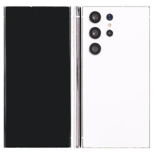 Samsung Galaxy S23 Ultra fake dummy display phone, black front with white back panel
