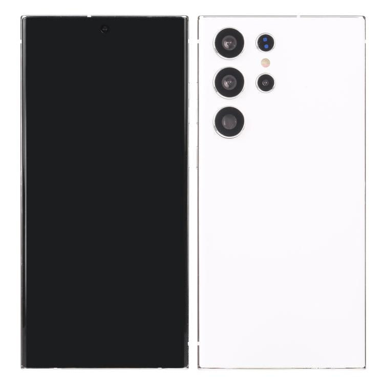Samsung Galaxy S23 Ultra fake dummy display phone, black front and white rear camera housing
