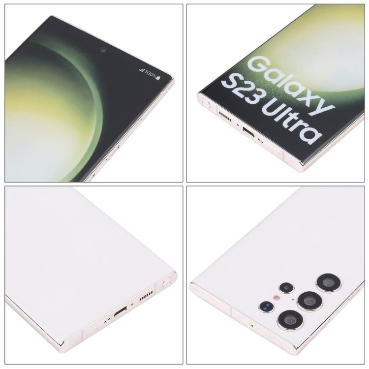 Samsung Galaxy S23 Ultra fake dummy display phone, dark front and white rear