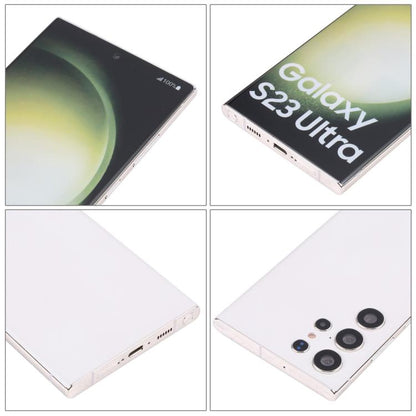 Samsung Galaxy S23 Ultra fake dummy display phone, dark front and white rear