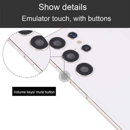 Samsung Galaxy S23 Ultra fake dummy display phone, close-up of rear cameras and side buttons