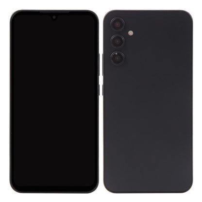 Black dummy smartphone display model with blank screen front and back