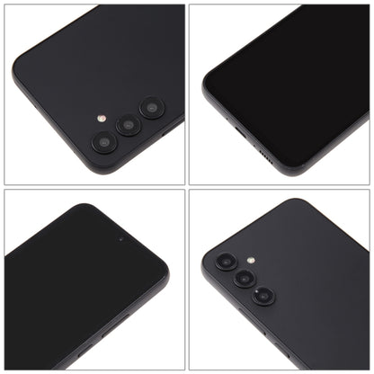 Black dummy smartphone display model showing camera module and blank screen