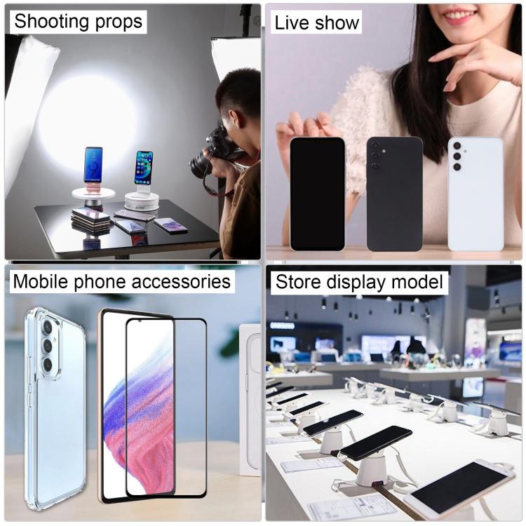 Multiple phone dummy display models for store display, assorted black and white