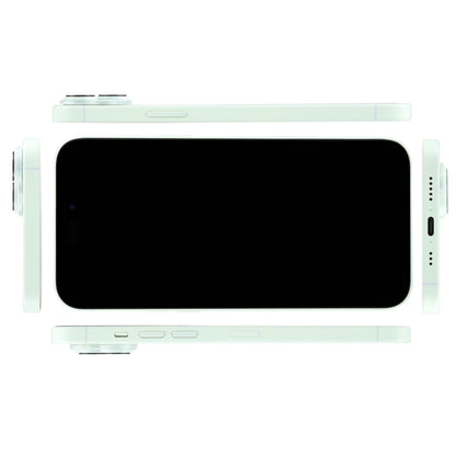iPhone 15 dummy display model showing front black screen with side buttons