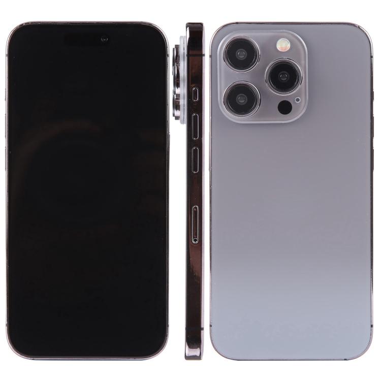 Black iPhone dummy display model with dark front screen and back camera module