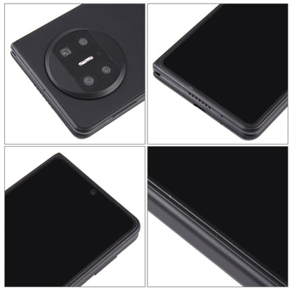 Black Huawei Mate X3 dummy display detail views: camera and screen close-up