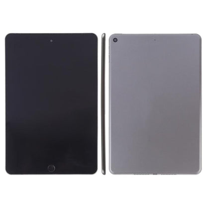 Tablet dummy display model with dark screen front and dark gray back