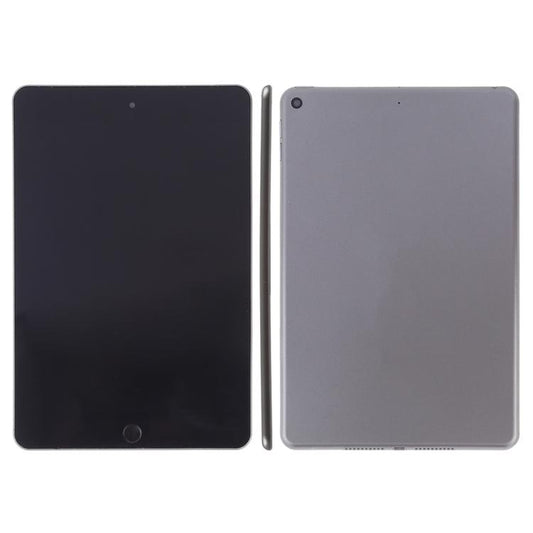 Tablet dummy display model with dark screen front and dark gray back