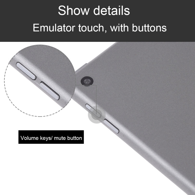 Tablet dummy display model side buttons with volume and mute controls