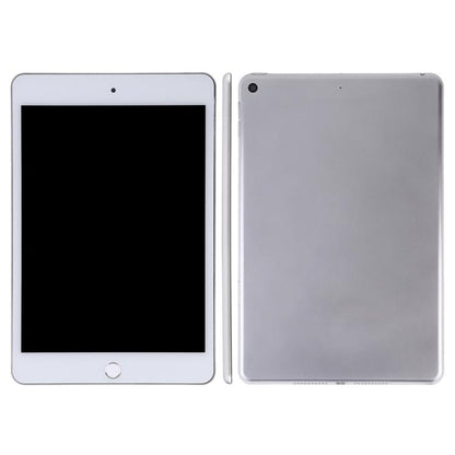 Tablet dummy display model with white frame, black screen, and gray back