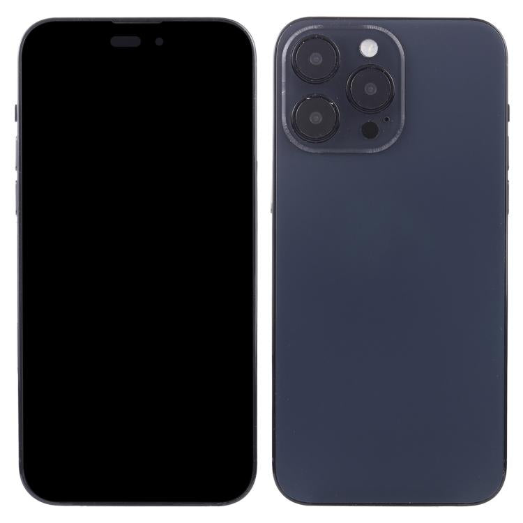 Phone dummy display model set with black front screen and dark blue back