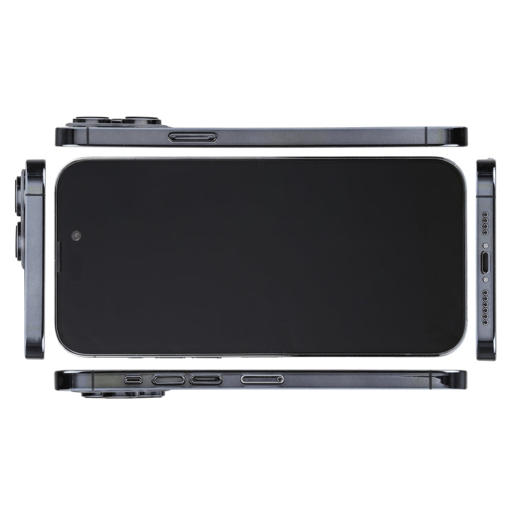 Phone dummy display model side profile with black display and back camera housing