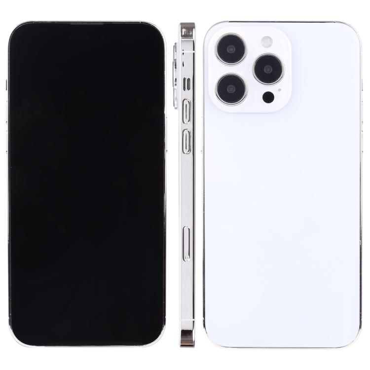 Phone dummy display model with black screen and white back camera module