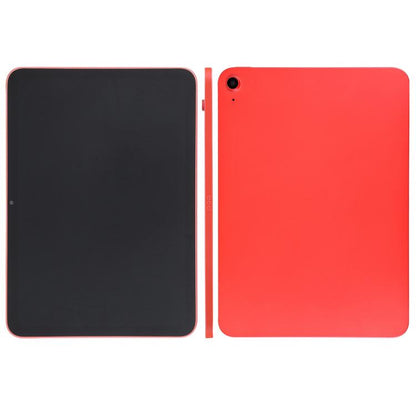 Tablet display model with black front screen and red rear case, front-and-back view