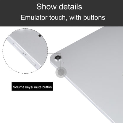 Tablet display model close-up showing side buttons and camera on the rear