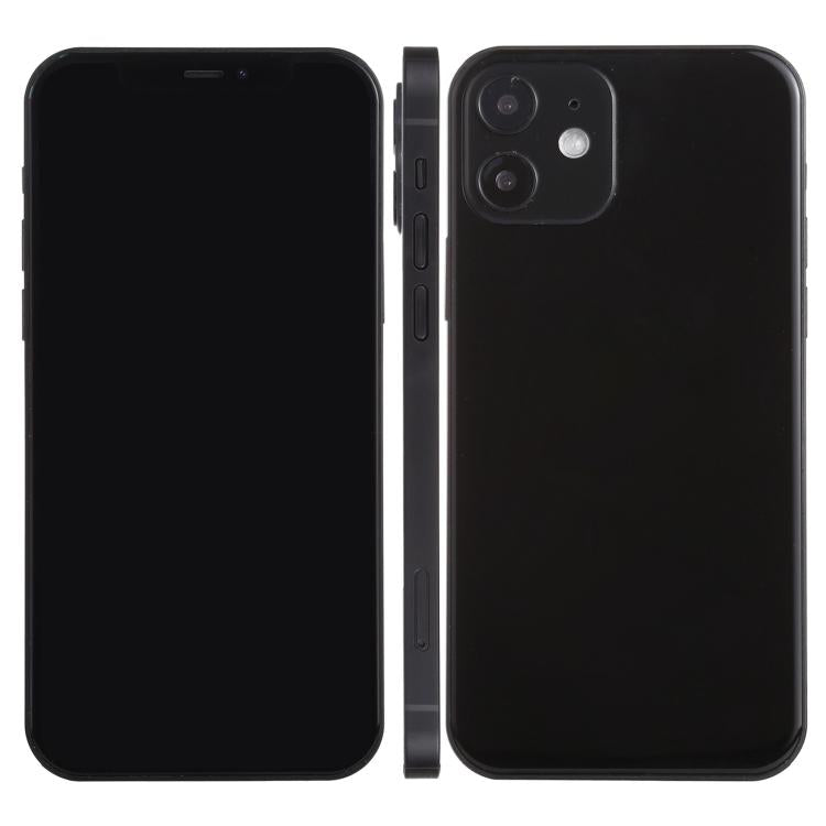 iPhone 12 dummy display model with black front screen and black rear backplate