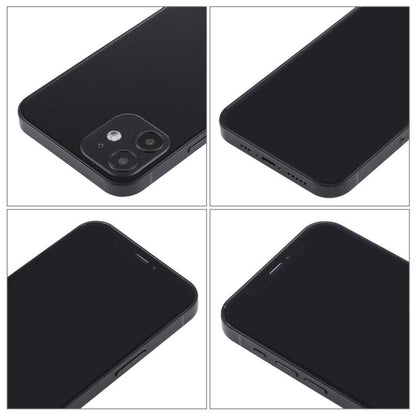 iPhone 12 dummy display model close-up of rear camera module and side buttons