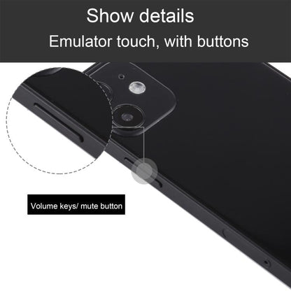 iPhone 12 dummy display model close-up showing side volume and mute buttons