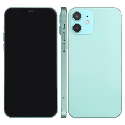 iPhone 12 dummy display model with black front screen and mint green rear